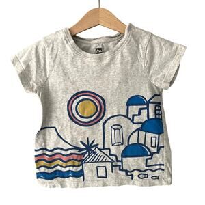 Tea Collection Graphic Tee - Greece Skyline Beach - 4